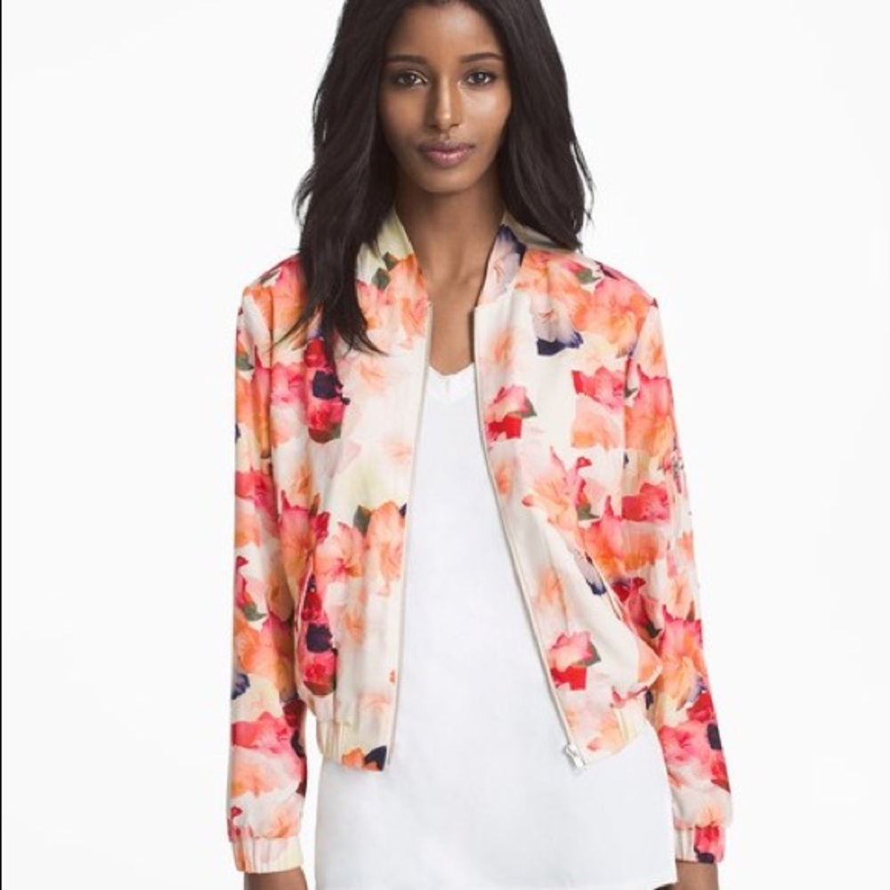 WHBM Printed Bomber Jacket